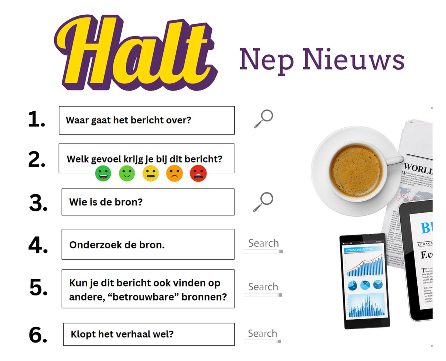 HALT nepnieuws lesmateriaal